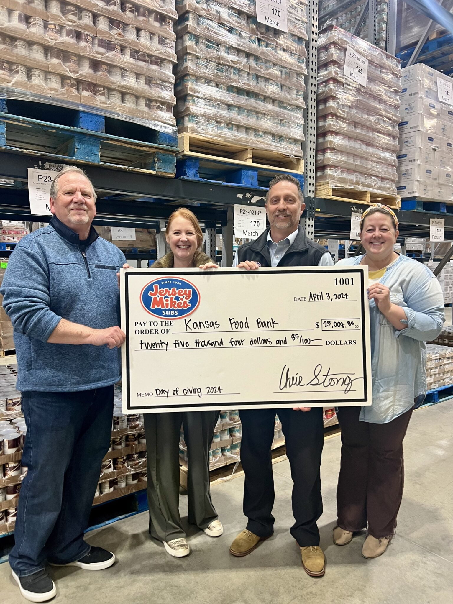 Jersey Mike’s Day of Giving Provides over 100K Meals Kansas Food Bank